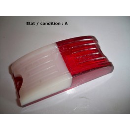 ARA 216G - Cabochon feu gabarit blanc/rouge gauche