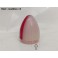 Cabochon feu gabarit rouge/blanc "obus" AUTEROCHE