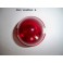 Cabochon feu rouge "obus" AXO (verre)