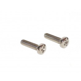 Pair of inox screws 16mm