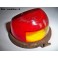 Cabochon feu arrière rouge + éclairage plaque immatriculation HARPON
