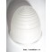 Cabochon feu blanc "obus" SEIMA 8B (verre)