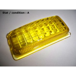 Cabochon feu jaune MJK (verre)