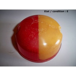 Cabochon feu gabarit blanc rouge ARA 505 (stries)
