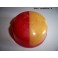 Cabochon feu gabarit blanc rouge ARA 505 (stries)