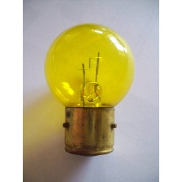 Lampe 6V / 9V 45W BA21s jaune (anti-brouillard ou longue-port&eacute;e)