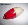 Cabochon feu gabarit blanc rouge SCINTEX STL PS2