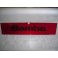Plaque décorative arrière rouge "Samba"