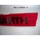 Plaque décorative arrière rouge "Abarth"