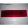 Plaque décorative arrière rouge "Horizon"