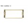 Platine MORETTE rectangulaire pour phares Surface Complexe CIBIE 009160210