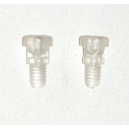 Paire vis sp&eacute;ciales polycarbonate 18mm