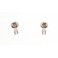 Pair of nickel plated brass screws