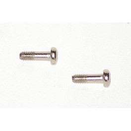 Paire vis sp&eacute;ciales en laiton nickel&eacute; 12mm