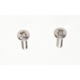 Pair of inox screws 12mm