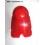Red taillight lens (plastic)