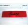 Red decorative plate "Fuego"