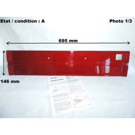 Plaque d&eacute;corative arri&egrave;re rouge SACEX 3154