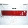 Plaque décorative arrière rouge SACEX 3154