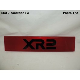 Plaque d&eacute;corative arri&egrave;re rouge "XR2"